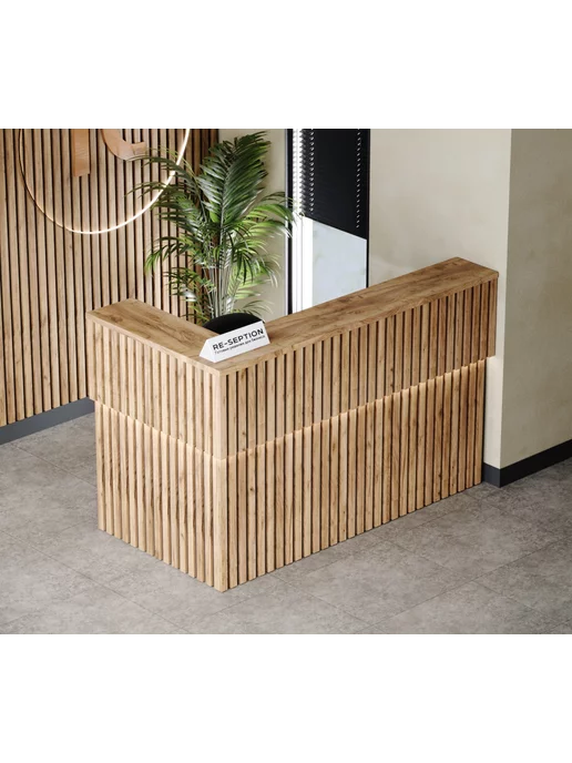 Re-seption Стойка ресепшн Крафт нео 180х80х120 подсветка, 180x80x120, фото 4