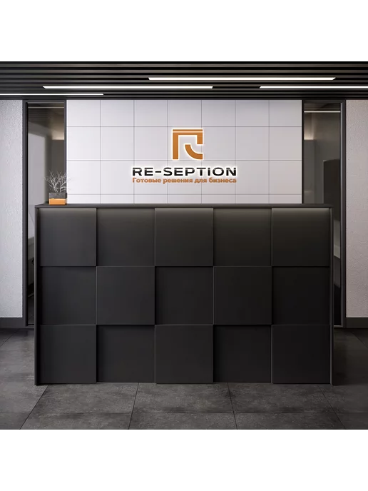 Re-seption Стойка ресепшн Индиго 200х120х60 подсветка RGB, 200x120x60