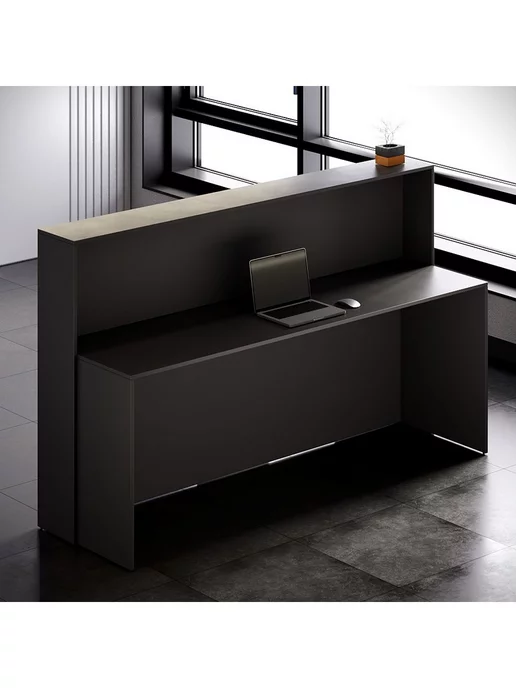 Re-seption Стойка ресепшн Индиго 200х120х60 подсветка RGB, 250x120x60, фото 3