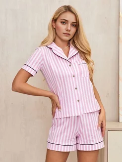 Пижама с шортами SAIMOVA 216157719 купить за 738 ₽ в интернет-магазине Wildberries