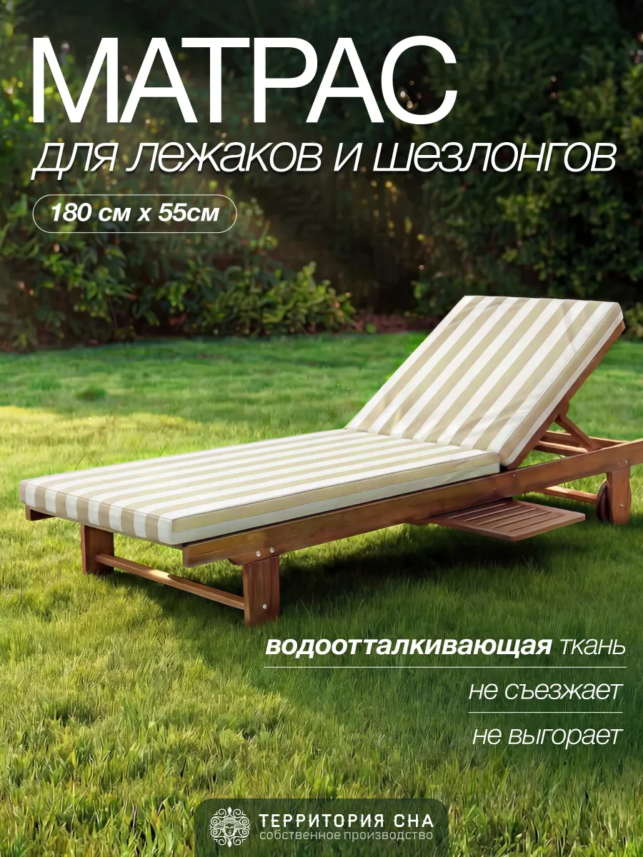 Матрас для шезлонга 180х55 см