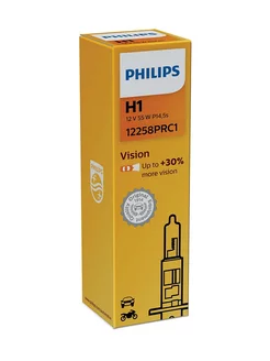 Автолампа H1 12V 55W (P14.5s) Vision +30% Philips 216179794 купить за 527 ₽ в интернет-магазине Wildberries