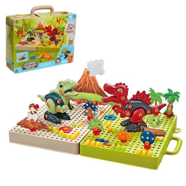 Конструктор с шуруповертом мозаика Диномир