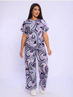 Костюм трикотажный летний SPIRULA 216213397 купить за 1 920 ₽ в интернет-магазине Wildberries