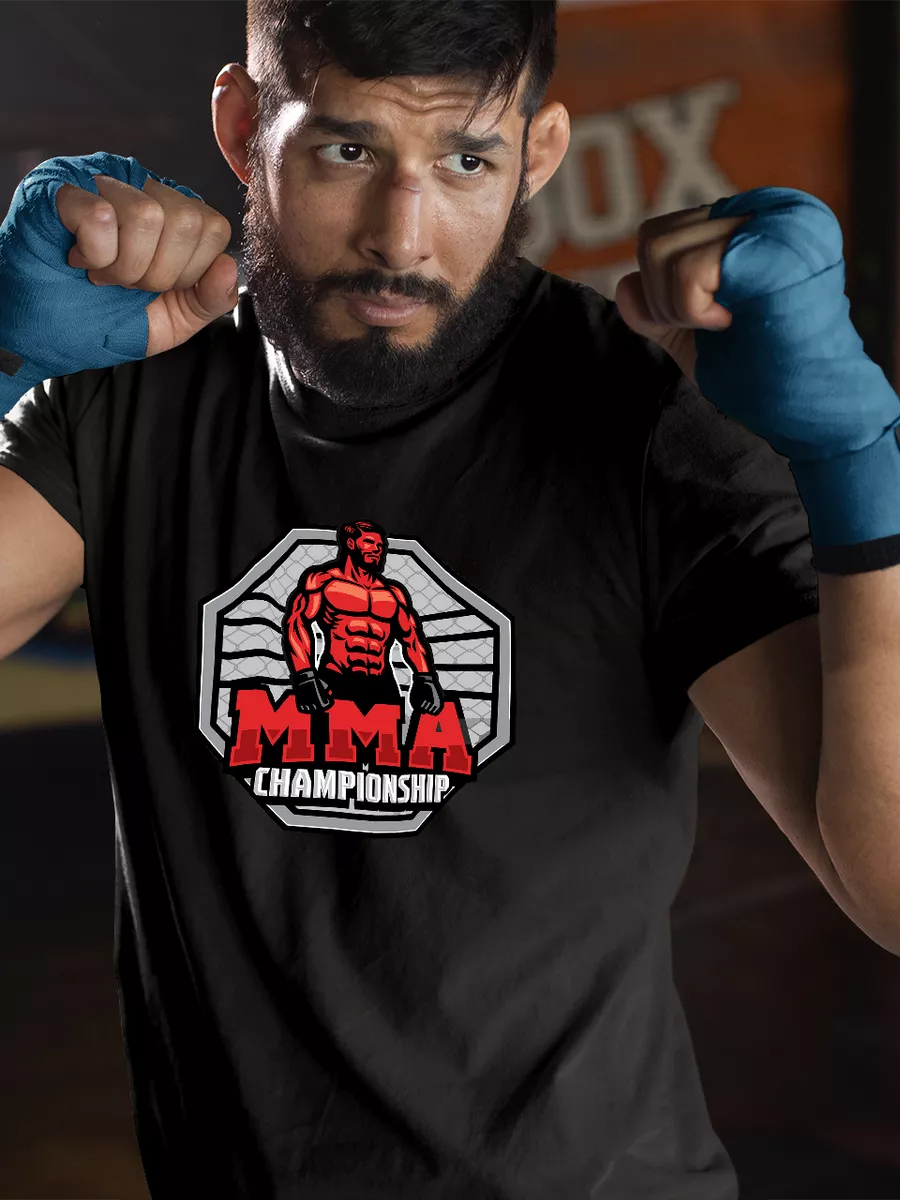 Футболка MMA Чемпионат Борьба Миксфайт Спорт Бойцовская