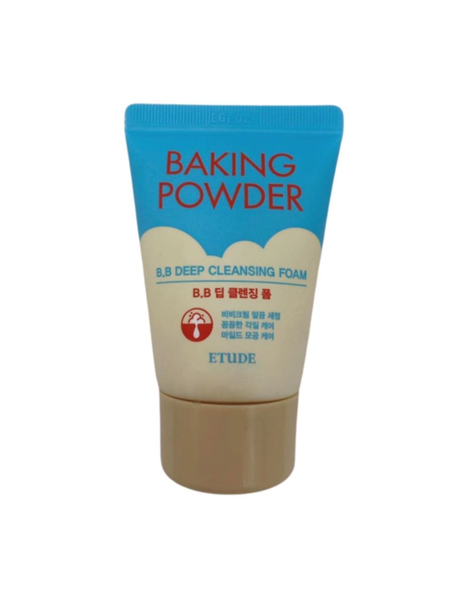 Etude House пенка для умывания Baking Powder BB Deep Cleansing Foam 30 мл. Etude House - пенка для умывания 30 ml. Etude House пенка для глубокого очищения et Baking Powder BB Deep Foam 30g(21ad) 30гр. Etude House пенка с содой для удаления BB крема.