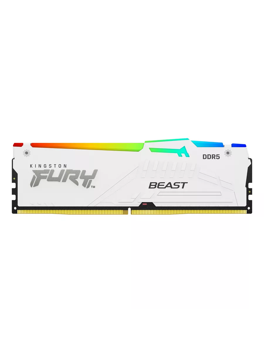 Оперативная память Fury Beast White RGB EXPO DDR5 16ГБ Kingston 216322571 купить в интернет‑магазине Wildberries