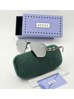 Брендовые мужские солнцезащитные очки Gucci/Aviator/replica Gucci 216326347 купить за 2 232 ₽ в интернет-магазине Wildberries