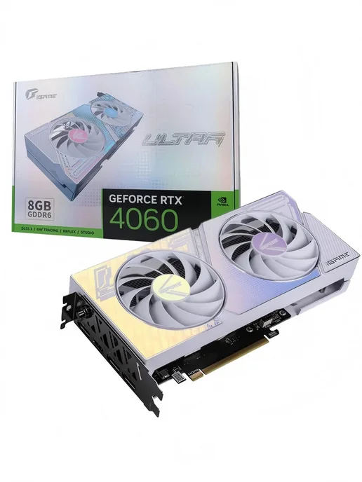 Colorful Видеокарта iGame GeForce RTX 4060 Ultra W DUO OC 8GB-V