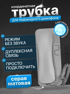 Трубка для квартирного домофона со световой индикацией Slinex 216455837 купить за 657 ₽ в интернет-магазине Wildberries