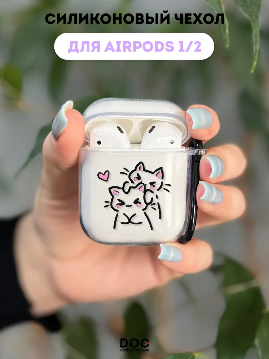Чехол на AirPods 1 2 с принтом...