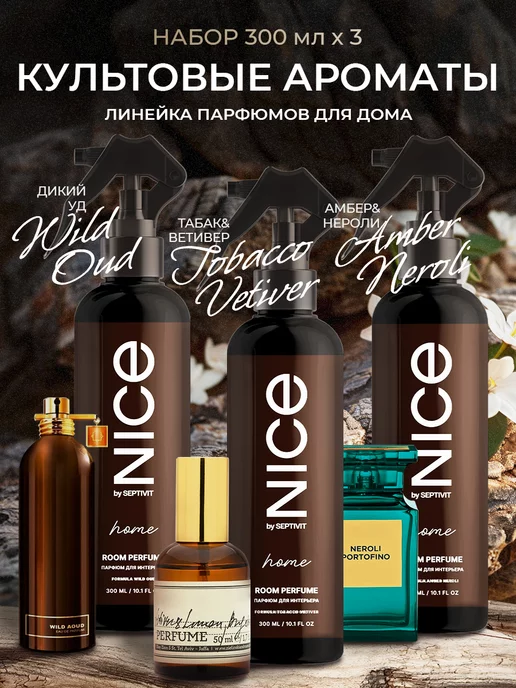 SEPTIVIT Premium Парфюм для дома набор Nice 3 шт