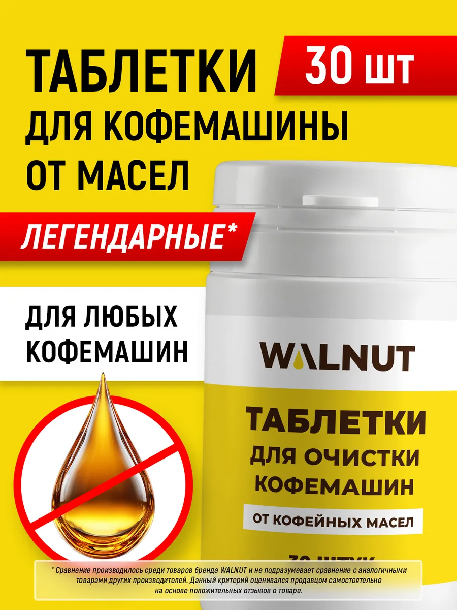 Таблетки для очистки кофемашины от масел