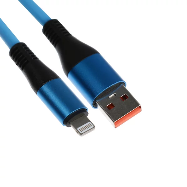 Кабель Lightning — USB, 5 A, оплётка TPE, 1 метр