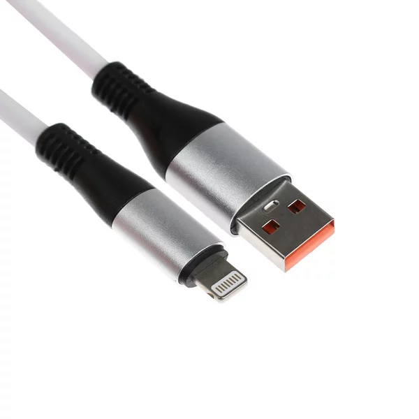Кабель Lightning — USB, 5 A, оплётка TPE, 1 метр
