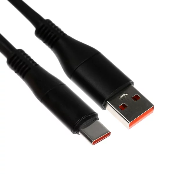 Кабель Type-C — USB, 5 A, оплётка TPE, 1 метр