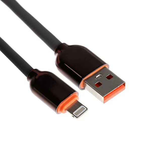 Кабель Lightning — USB, 6 A, оплётка PVC, 1 метр