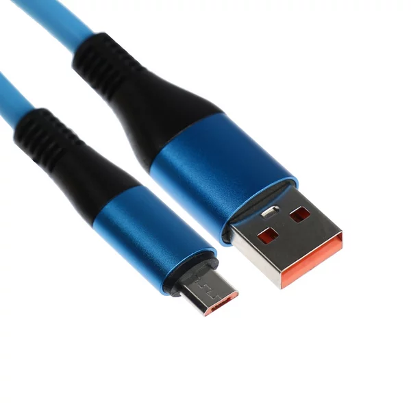 Кабель MicroUSB — USB, 2.4 A, оплётка TPE, 1 метр