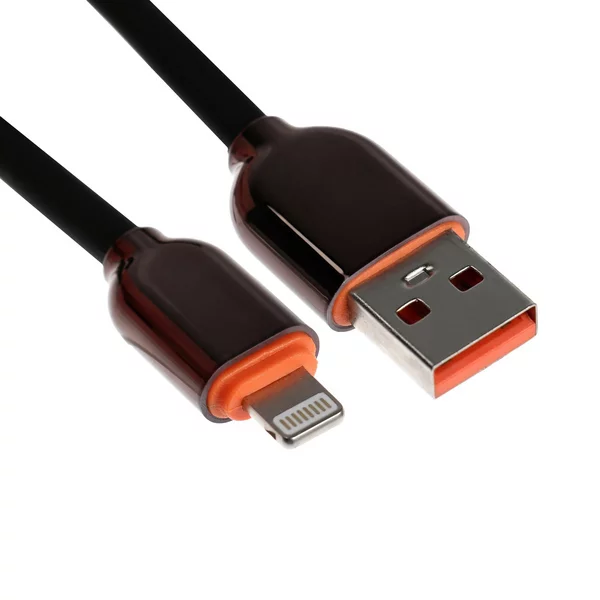 Кабель Lightning — USB, 6 A, оплётка PVC, 1 метр