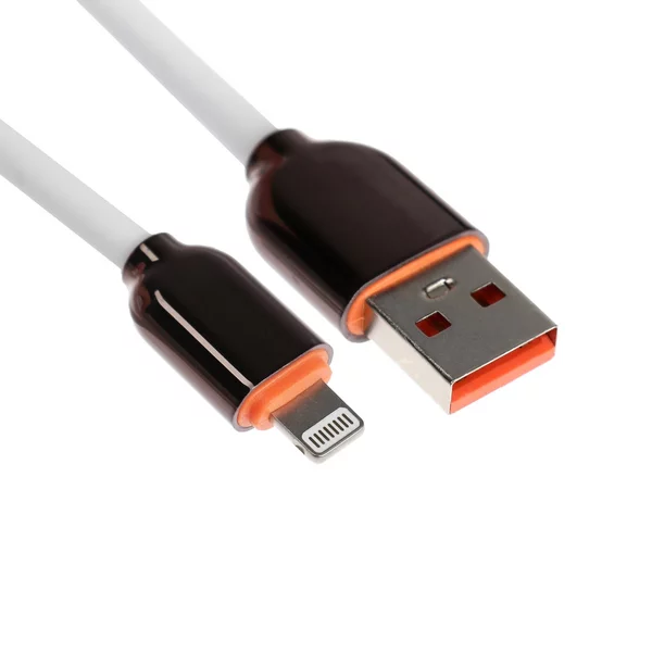 Кабель Lightning — USB, 6 A, оплётка PVC, 1 метр