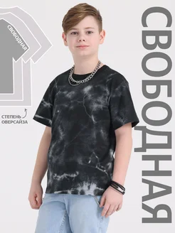 Футболка оверсайз черная с принтом хлопок 100% Апрель 216680446 купить за 351 ₽ в интернет‑магазине Wildberries