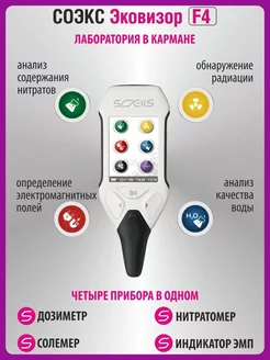 СОЭКС «Эковизор F4» (дозиметр, нитрат-тестер) СОЭКС 216705906 купить за 14 354 ₽ в интернет-магазине Wildberries