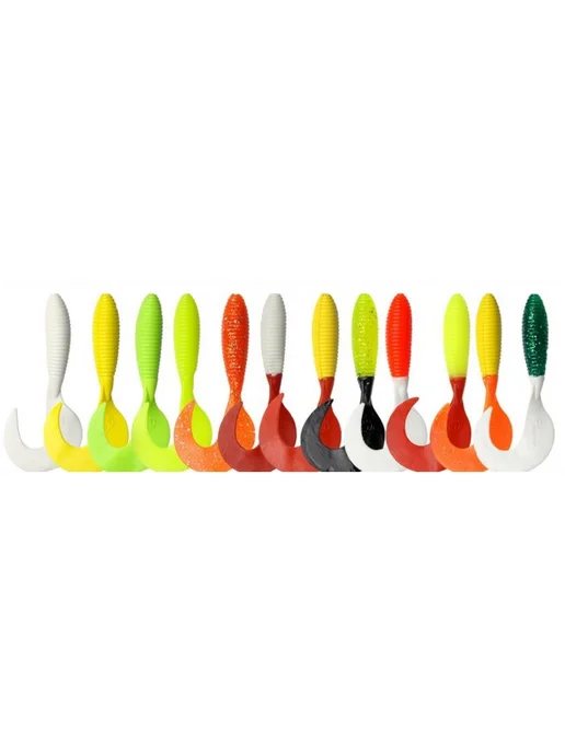 Aqua Приманка силиконовая твистер FishingFever ARGO 6cm,2g 6шт, 2 г, 6 шт, фото 3