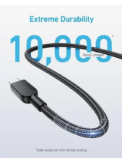 Кабель type-c для быстрой зарядки телефона 240W 0.9 ANKER 216716816 купить за 924 ₽ в интернет-магазине Wildberries