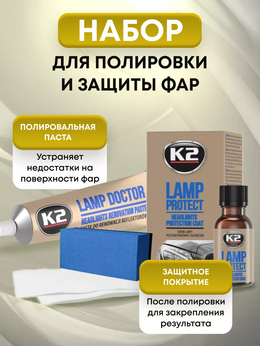 Комплект полироли для фар Lamp Doctor + Lamp Protect