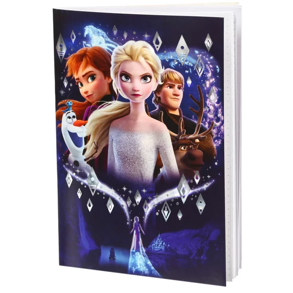 Блокнот А5 на скрепке 40 листов в точку Холодное сердце