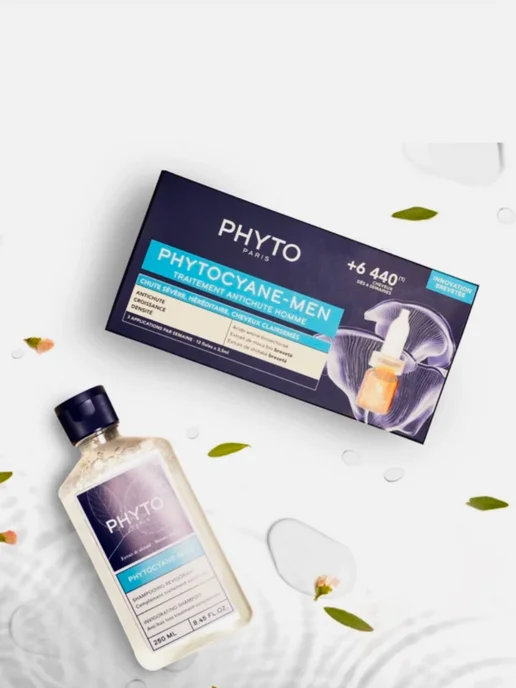 Phyto Мужской укрепляющий шампунь фитоциан мэн 250 мл, 250 мл, фото 2