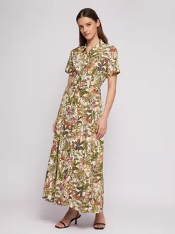 Женское платье-рубашка с принтом вискоза Zolla 216811181 купить за 2 323 ₽ в интернет-магазине Wildberries