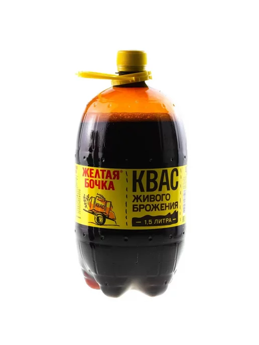 Жёлтая Бочка Квас 1,5 л, упаковка из 6 бутылок, 1,5 л