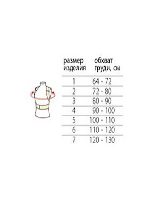 Польза Корректор осанки 0506 детский и взрослый высота 31-39 см, 31-39, фото 2