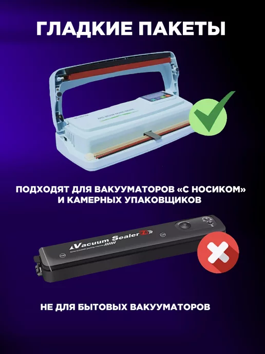 А1 Ритейл Пакеты гладкие для пищевых продуктов, 11х16см. 100 шт, 11x16 см, 100 шт, фото 2