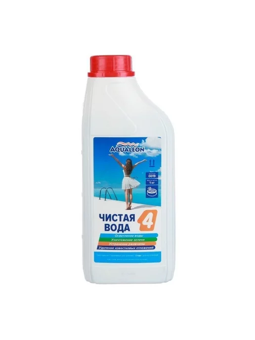 Aqualeon Средство для бассейна Чистая Вода 4 в 1 1 л, 1 л, фото 4