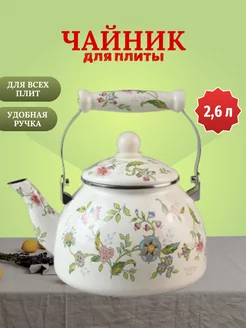 Чайник для плиты эмалированный 2,6л ZEIDAN 216842097 купить за 1 467 ₽ в интернет-магазине Wildberries