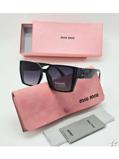 Солнцезащитные очки miu miu КИДДИ 216930793 купить за 1 625 ₽ в интернет-магазине Wildberries