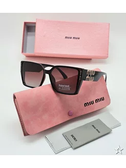 Солнцезащитные очки miu miu КИДДИ 216931687 купить за 1 532 ₽ в интернет-магазине Wildberries