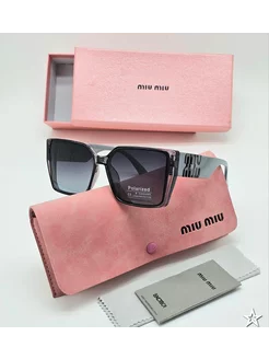 Солнцезащитные очки miu miu КИДДИ 216931862 купить за 1 671 ₽ в интернет-магазине Wildberries