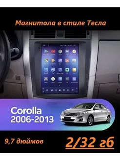 Магнитола Corolla E140 150 06-13 в стиле Тесла 2 32 toyota 216957336 купить за 13 132 ₽ в интернет-магазине Wildberries