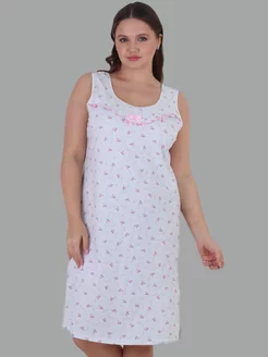 Ночная женская сорочка хлопок COMATA 216963384 купить за 726 ₽ в интернет-магазине Wildberries