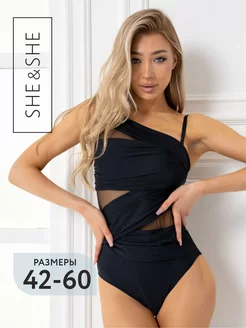 Купальник слитный утягивающий корректирующий SHE&SHE 216986341 купить за 976 ₽ в интернет-магазине Wildberries