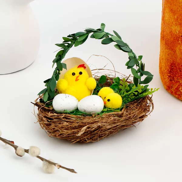 Декор пасхальный "Цыплята" 11 × 11 × 12 см