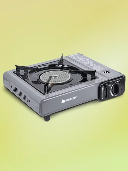 Nisus Плита газовая в кейсе керамическая N-MS-2500C, серый, фото 8