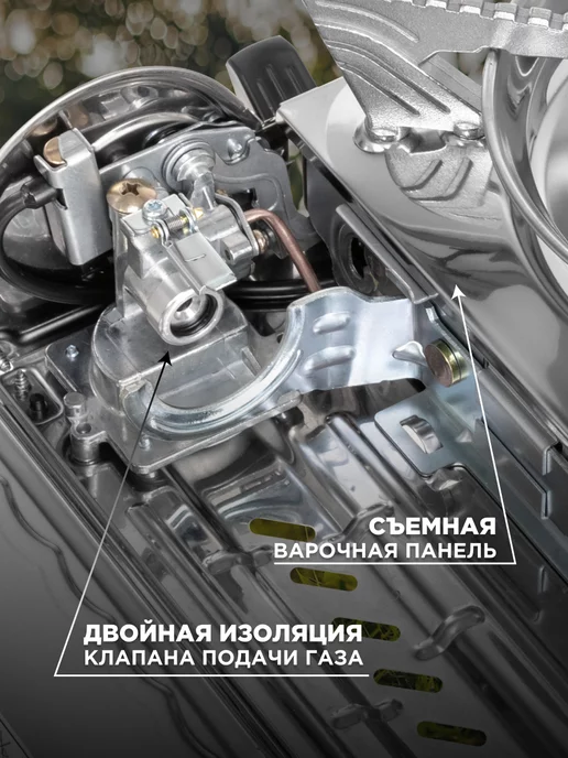 Nisus Плита газовая в кейсе керамическая N-MS-8000ASC, серый, фото 6