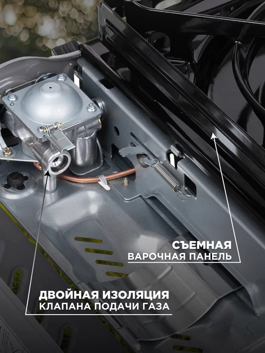 Nisus Плита газовая в кейсе, горелка стальная N-MS-3900DFW, серый, фото 6