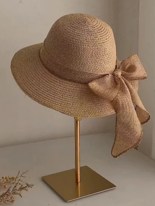 modify Шляпа летняя пляжная с полями, коричневый, фото 2