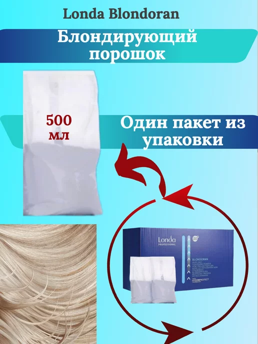 Londa Professional Blondoran Осветляющая пудра один пакет 500мл, 500 мл