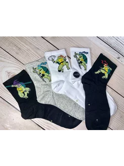 Носки Черепашки Ниндзя 5 пар Fashion Socks 217053659 купить за 686 ₽ в интернет-магазине Wildberries